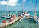 Atracadero en Cayo Iguana.