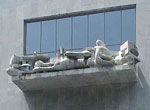 Detail of the façade.