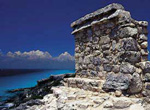 Ruins of Maya temple.