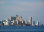 Vista de la Ciudad de la Habana desde el mar