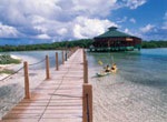 Bridge. Covarrubias beach.