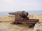 Piece of artillery. El Morro Fortress