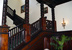 Xanadu Mansion. Wood staircase